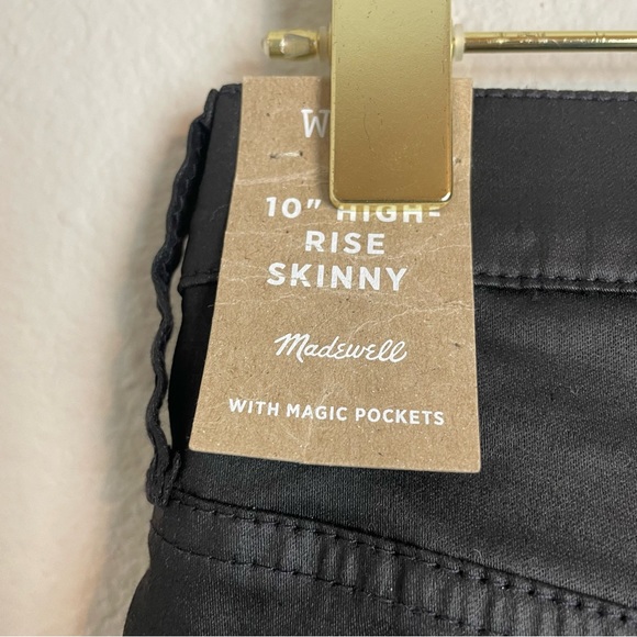 NWT Madewell • 10" High-Rise Skinny Jeans: Coated Edition Size 30 - Picture 4 of 5